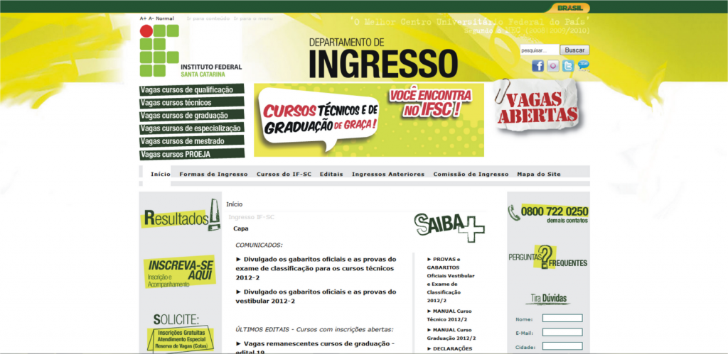 Cursos Técnicos: últimos dias para se inscrever para o seletivo do IFSC