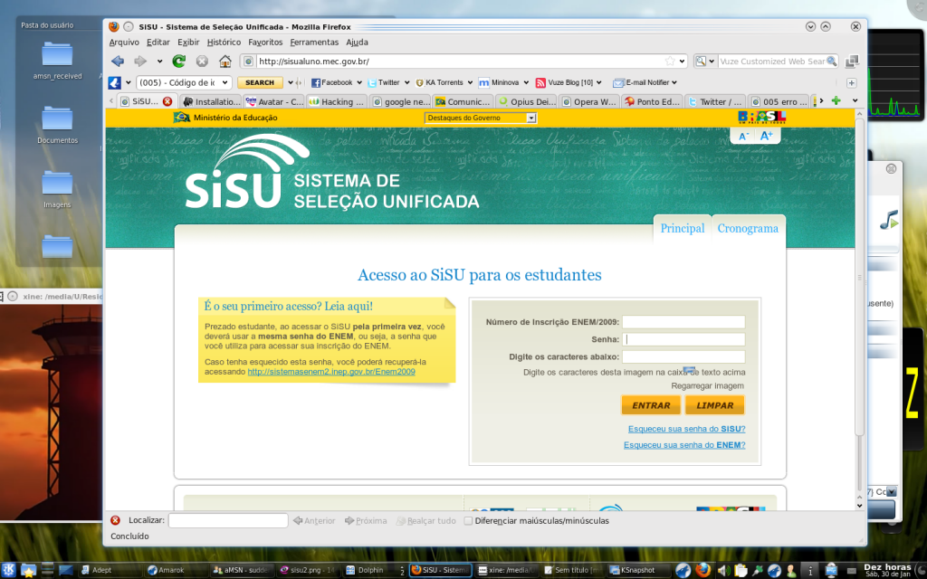 Começam hoje (19/1) as inscrições para o SiSu
