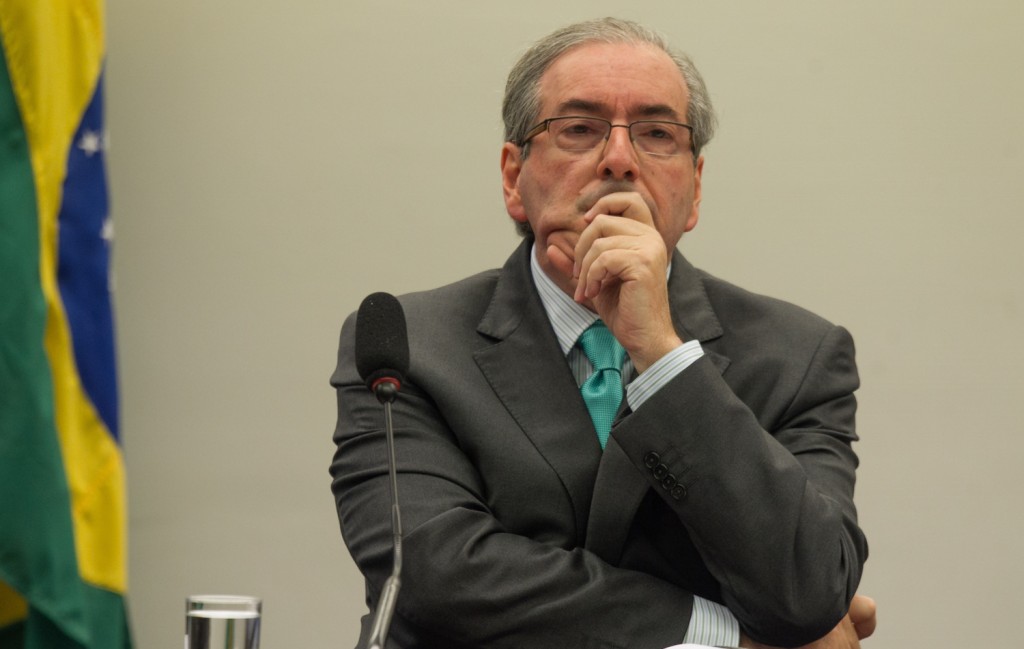 Cunha é vaiado em congresso do PMDB em Brasília (DF)