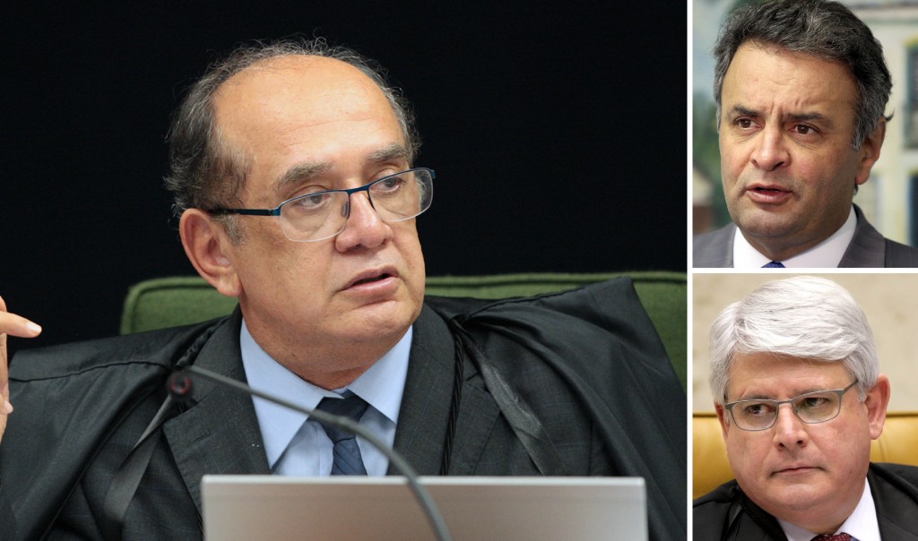 Vergonha – Gilmar Mendes suspende coleta de provas contra Aécio Neves (PSDB)