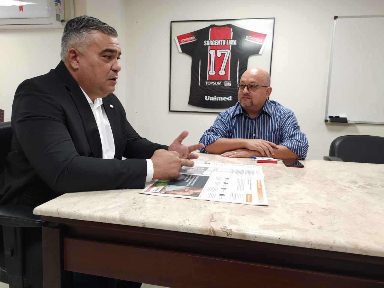 "Só com o meu aval", deputado Sargento Lima (PSL) sobre apoio do presidente a prefeituráveis em Joinville (SC)