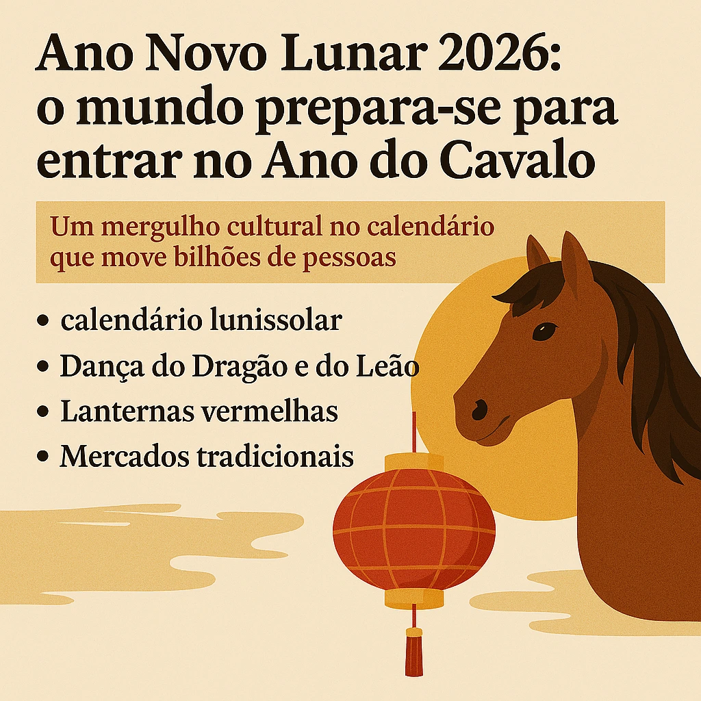 Ano Novo Lunar 2026: o mundo prepara-se para entrar no Ano do Cavalo