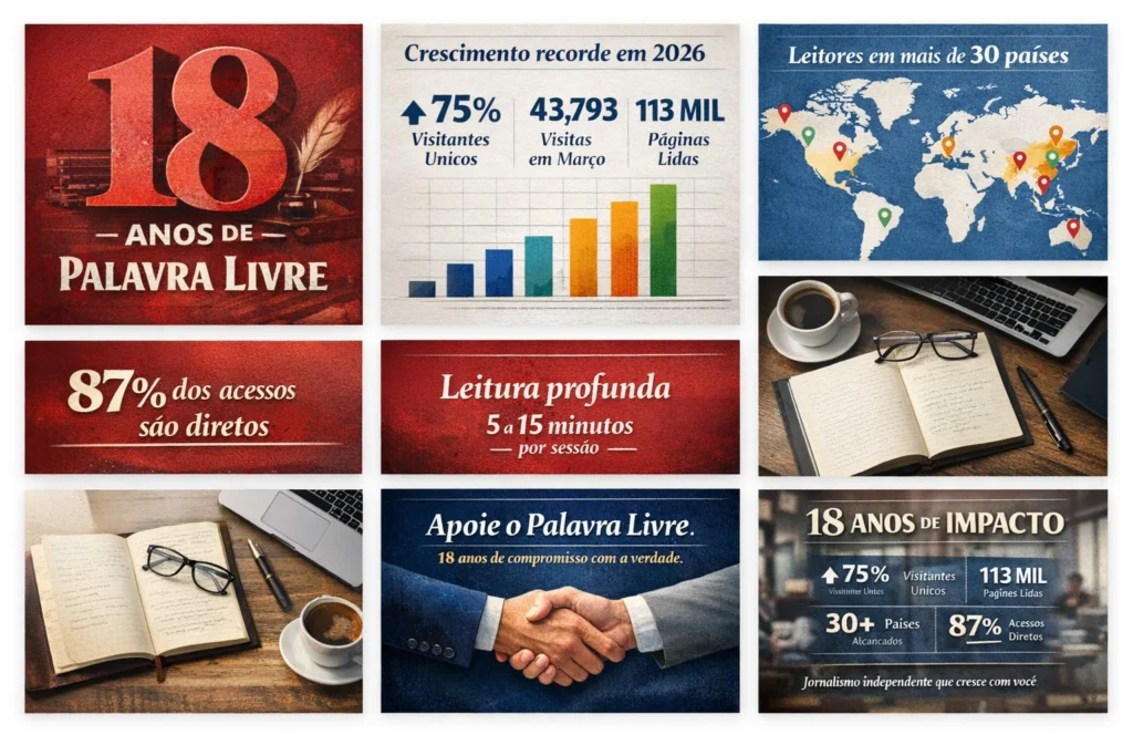 Palavra Livre celebra 18 anos com crescimento recorde e se consolida como referência independente no jornalismo digital
