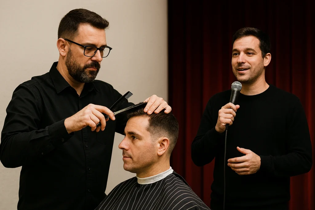 Catarinense que faz rir em Portugal: a trajetória de Rodrigo Karvat entre a barbearia e o stand‑up