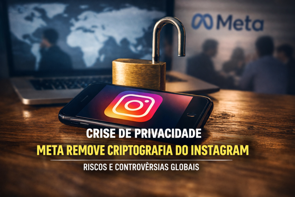 Meta sob pressão global: remoção da criptografia no Instagram reacende debate sobre privacidade, transparência e poder das Big Tech