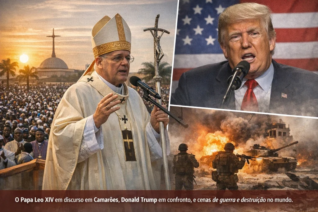 Papa Leão XIV denuncia “tiranos da guerra” e expõe choque global entre fé, poder e geopolítica