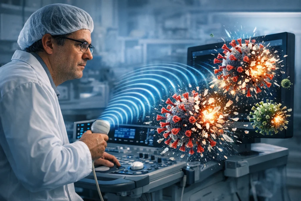 Brasil descobre como destruir vírus com som: ultrassom de alta frequência abre caminho para uma nova era de terapias antivirais