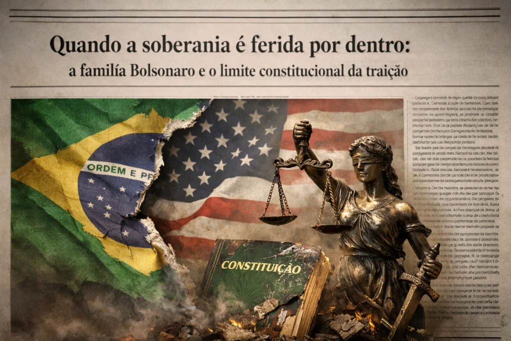 Editorial – Quando a soberania é ferida por dentro: a família Bolsonaro e o limite constitucional da traição