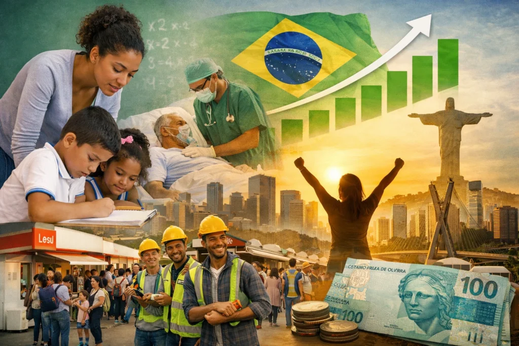Brasil atinge pela primeira vez índice de desenvolvimento humano “muito alto”, segundo PNUD