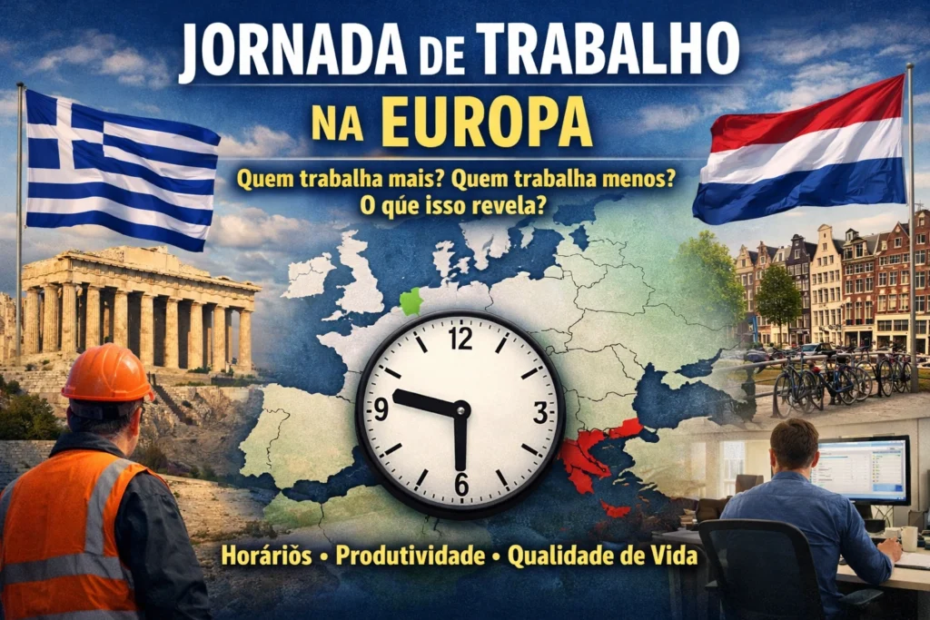 Quem trabalha mais na Europa – e porquê? O que os dados revelam sobre tempo, produtividade e poder.