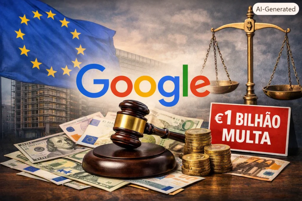 Bruxelas aperta o cerco: Google é multado em US$ 1 bilhão por violar regras digitais da UE