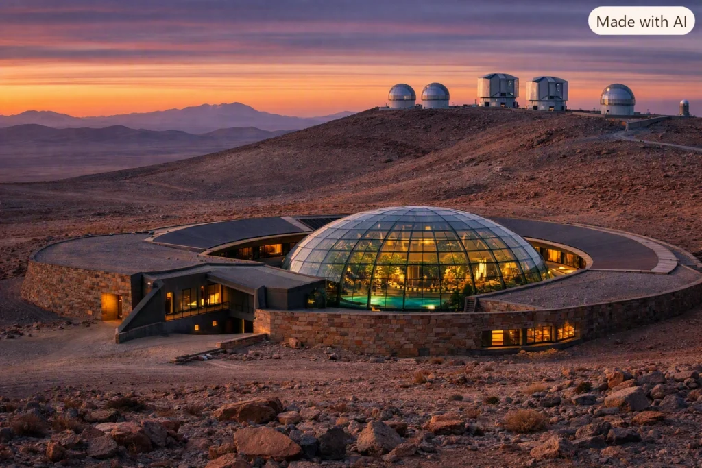 A vida secreta dos astrônomos no deserto mais árido do mundo — e por que seu refúgio parece saído de um filme de James Bond