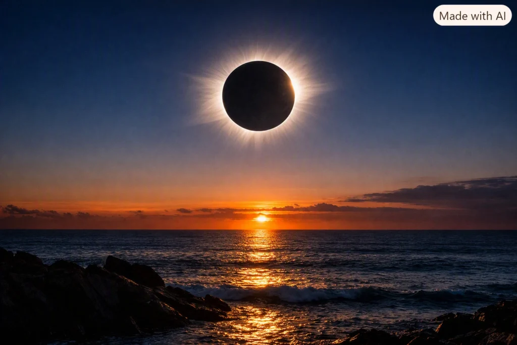 Eclipse total do Sol de 12 de agosto de 2026: Portugal verá a noite em pleno dia
